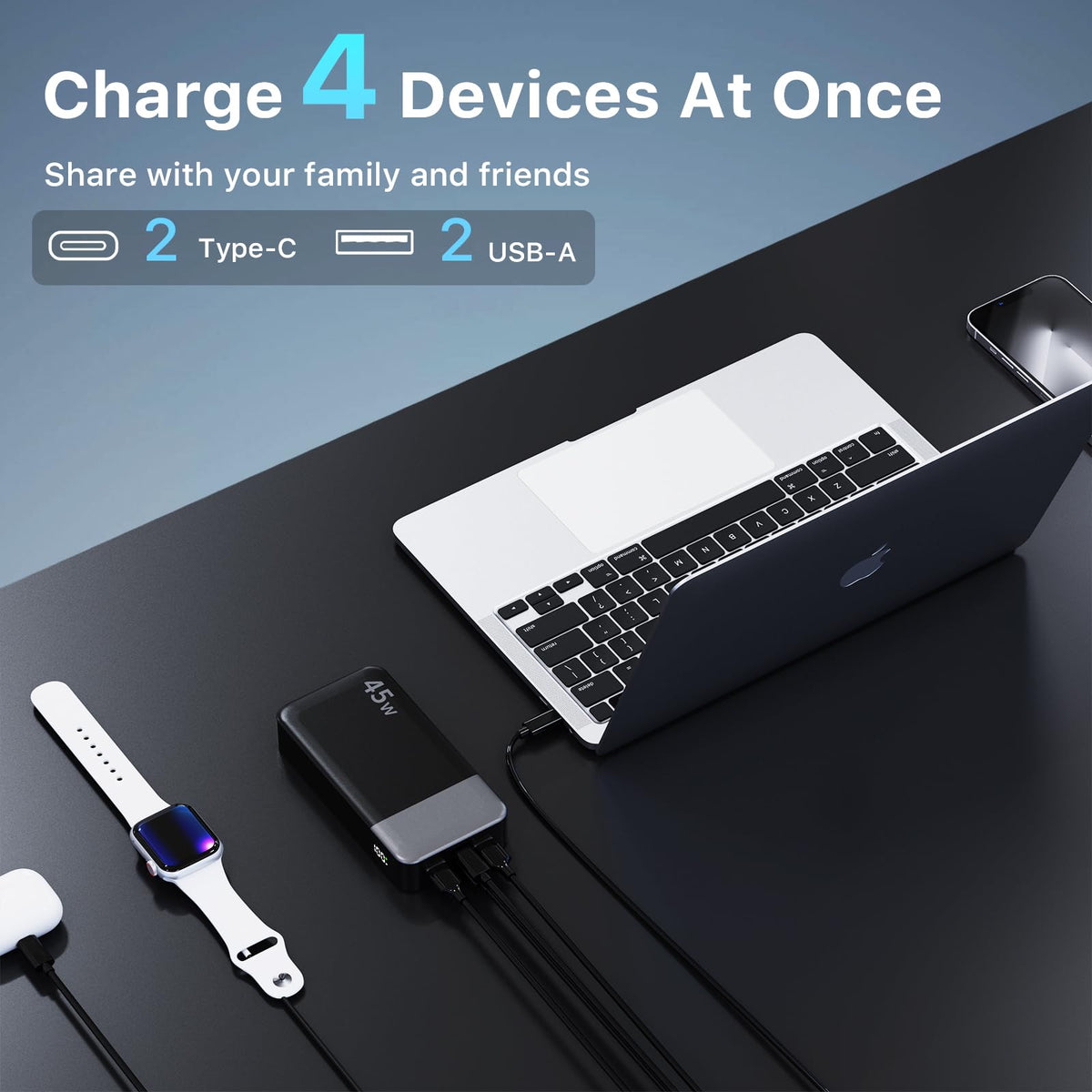 NOBIS Portable Power Bank - 45W, 20000mAh - product view 4