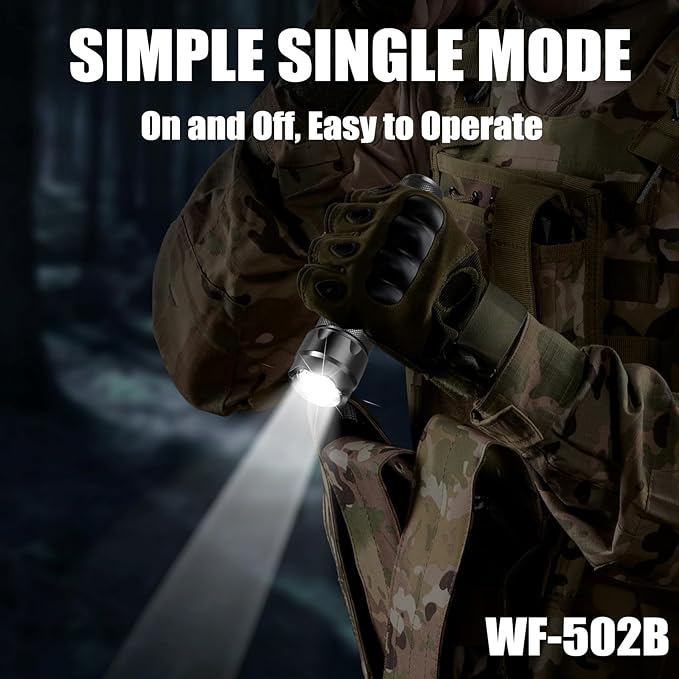 ULTRAFIRE Tactical Flashlight WF-502B 1000 Lumens - Single Mode Mini LED Flashlight,Bright