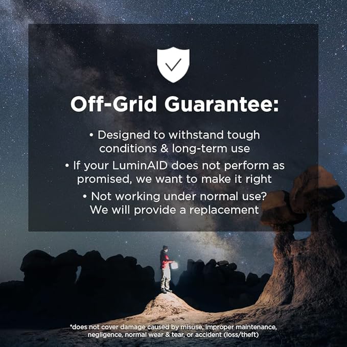 LuminAID Survivor Solar Lantern with Dual Phone Charger - Inflatable LED Lamp for Camping, Hiking