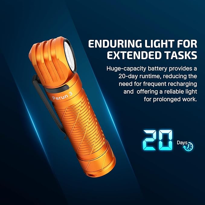OLIGHT Perun 3 Rechargeable Headlamp Flashlight, 3000 Lumens LED Headlight with Red Light