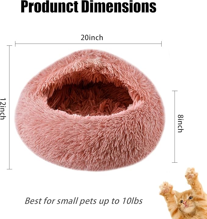 Cat Beds for Indoor Cats,Cat Cave for Puppy and Kitty,Calming Small Dog Bed for Small Dogs with