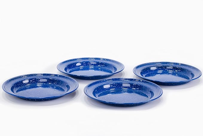 Enamelware for Camping and Backpacking - Camping Cookware Gear Essentials for Outdoor/Indoor Use