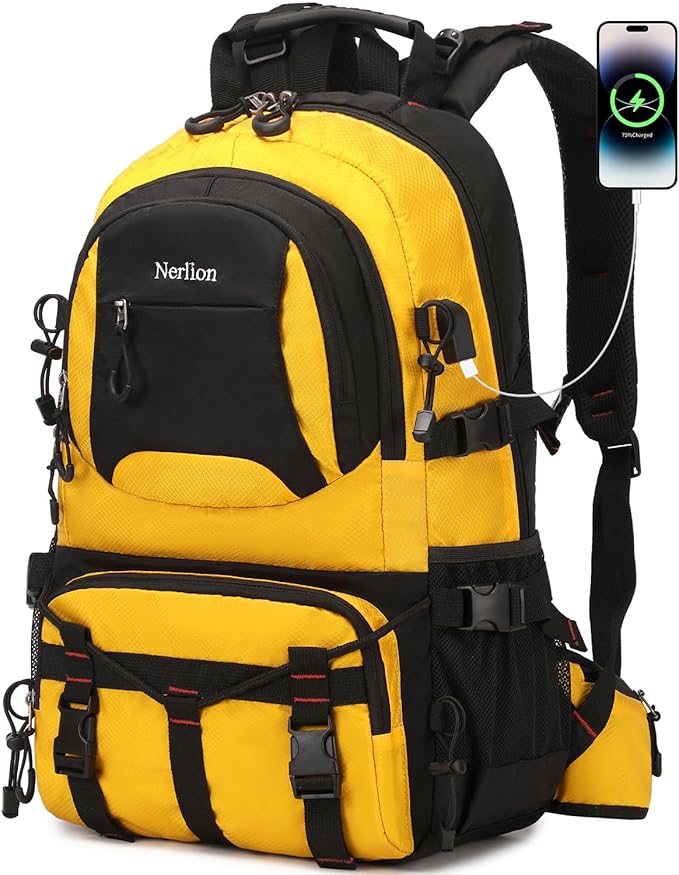 Nerlion 40L Hiking Backpack Travel Backpack for Men Women Camping Waterproof Outdoor Hiking Daypack