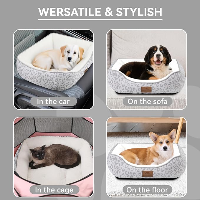 Rectangle Cat Dog Bed for Large Medium Small Pets Indoor Outdoor Machine Washable Sleeping Sofa