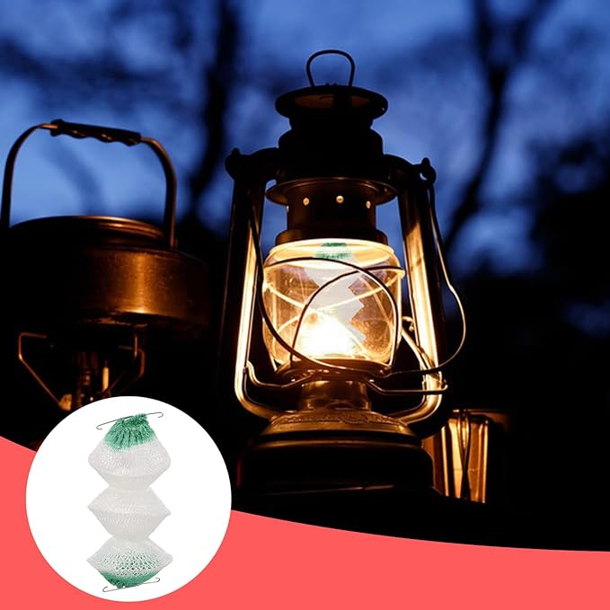 6 Pcs 3-Layer Propane Lantern Mantles Insta-Clip 2#95 Mantles Lantern Mantles Gas Lantern Mantles
