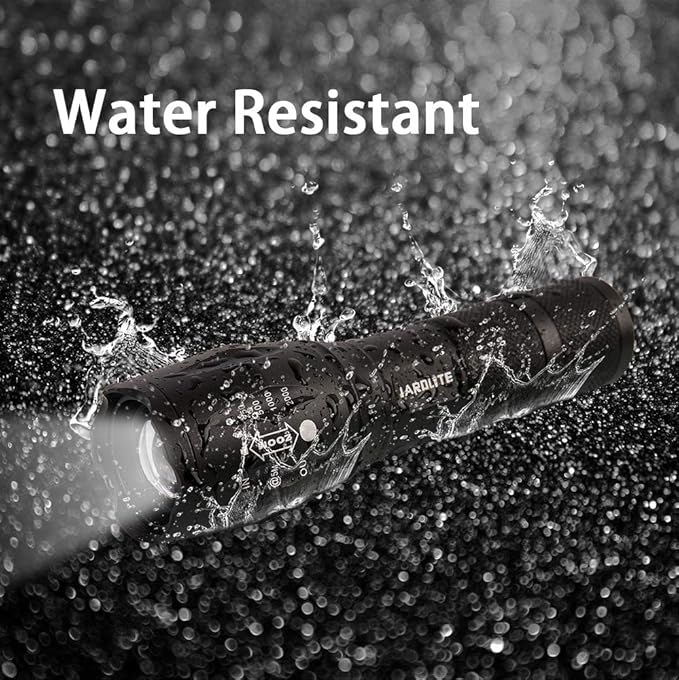 LED Emergency Handheld Flashlight with Adjustable Focus, Water Resistant, 5 Modes, Best Tactical