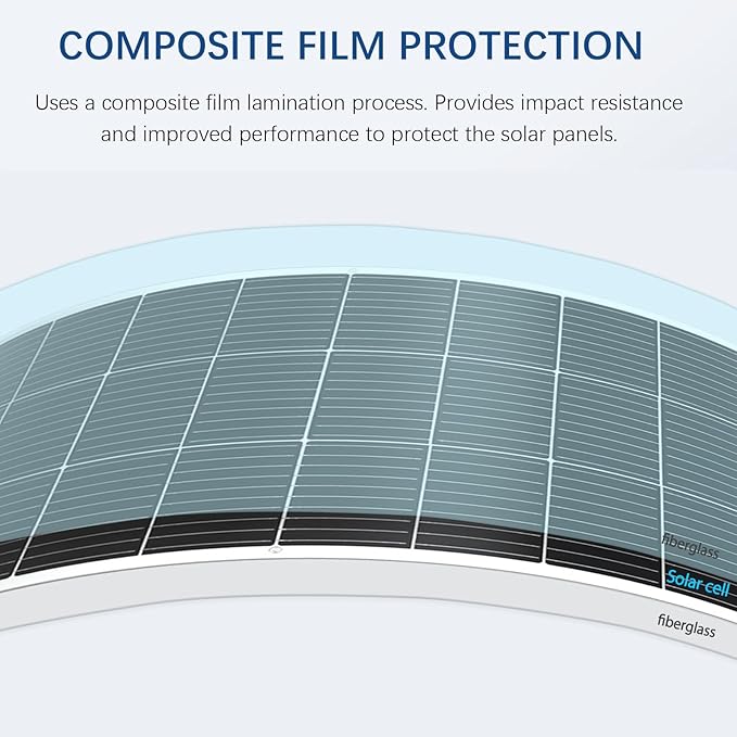XINPUGUANG Solar Panel 100W 12V Monocrystalline Flexible 300W System Kit Hightweight Solar Battery