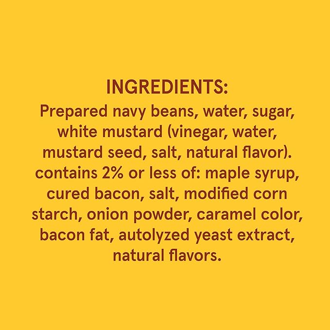 BUSH'S BEST 16 oz Canned Maple Cured Bacon Baked Beans Source of Protein and Fiber, Low Fat, Gluten