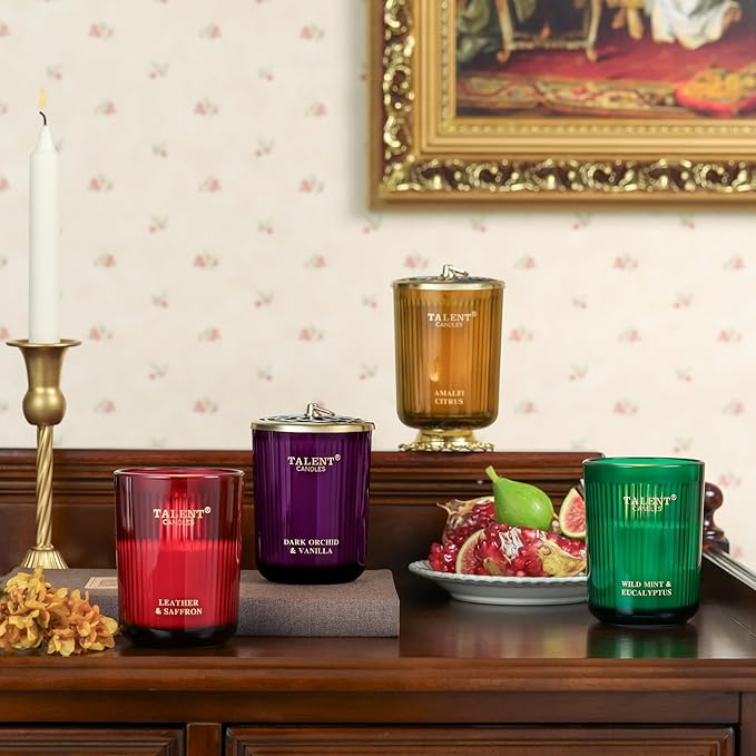 Jar Candles for Home Scented - Aromatherapy Candles Gifts for Women & Men - Natural Soy Candle