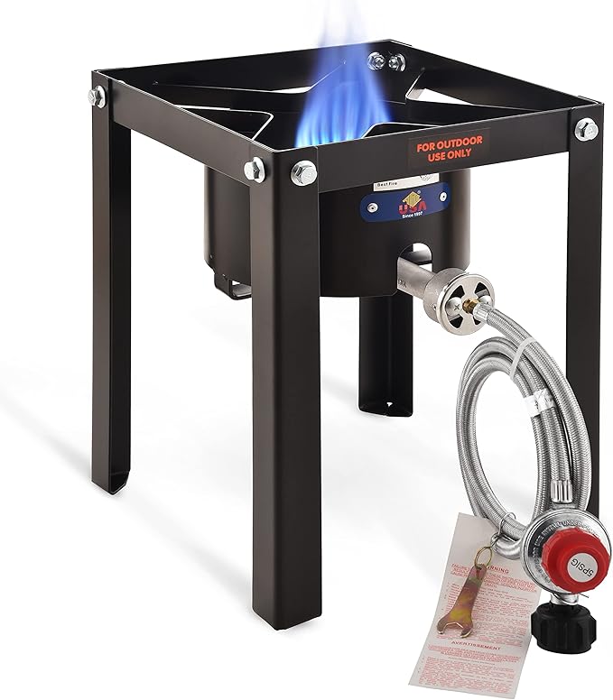 ARC 55,000BTU Propane Burner Camping Stove,Outdoor Gas Stove Burner Cooker for Cooking for Turkey