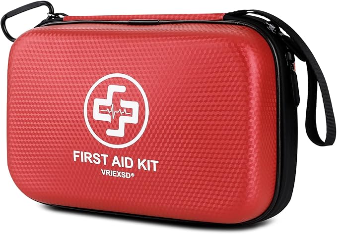 Premium First Aid Kit, 320 Piece Waterproof Hard Shell Eva First Aid Kit for Home, Camping, Cars