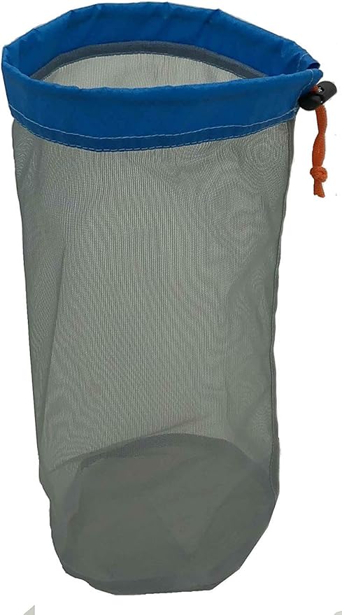 Alemon Small to XXlarge 5 Pcs Drawstring Mesh Stuff Sack, Ditty Bags Storage Pouch Bags Sleeping
