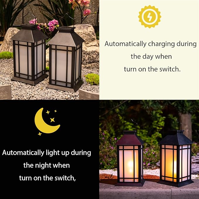 Afirst Solar Lantern Outdoor, Hanging Lights Decorative Outdoor Lighting Waterproof Umbrella Lights