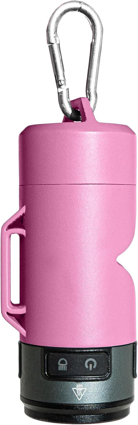 Lumi Dog Waste Bag Holder with LED Flashlight, Hands-Free Dog Walking Accessory with Carabiner Clip
