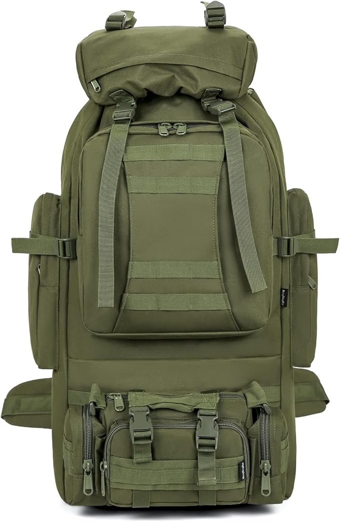 100L Camping Hiking Backpack,Molle military Tactical rucksack backpack,Waterproof Lightweight