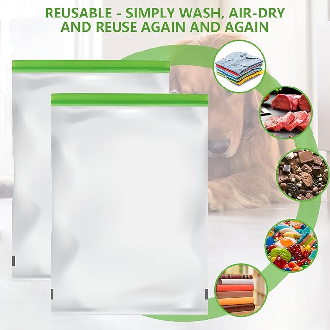Odor Proof Storage Bags-28x20 Inch, Reusable Double-Tracked Zip Closure Barrier Storage Bags Lock