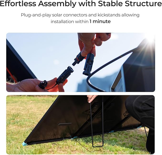 Renogy 300W Portable Solar Panel Suitcase, 25% High Efficiency N-Type Foldable Solar Charger for