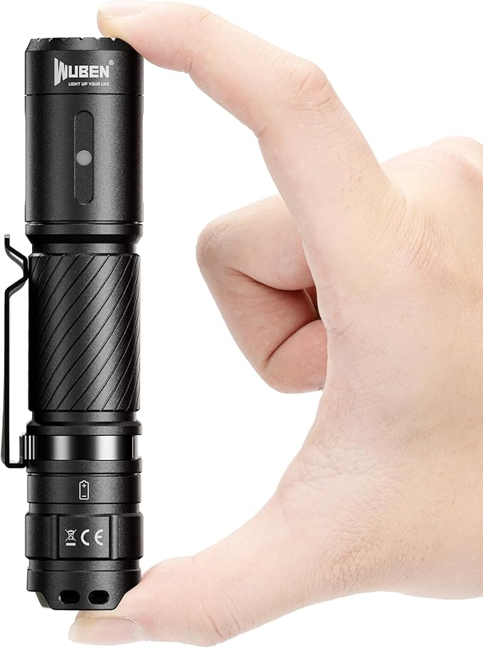 WUBEN C3 Flashlight 1200 High Lumens Rechargeable Flashlights 6 Modes Super Bright IP68 LED