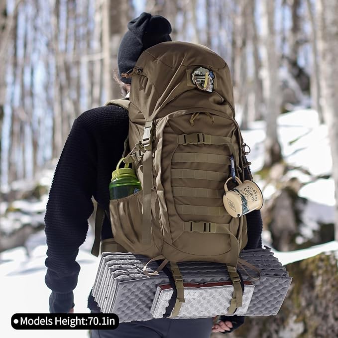 Mardingtop 50L Hiking Backpack,Backpacking Backpack with Rain Cover for