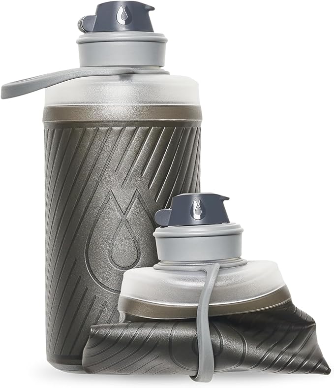 HydraPak Flux - Collapsible Backpacking Water Bottle (750ml, 1L, 1.5L) - BPA Free, Ultra Light