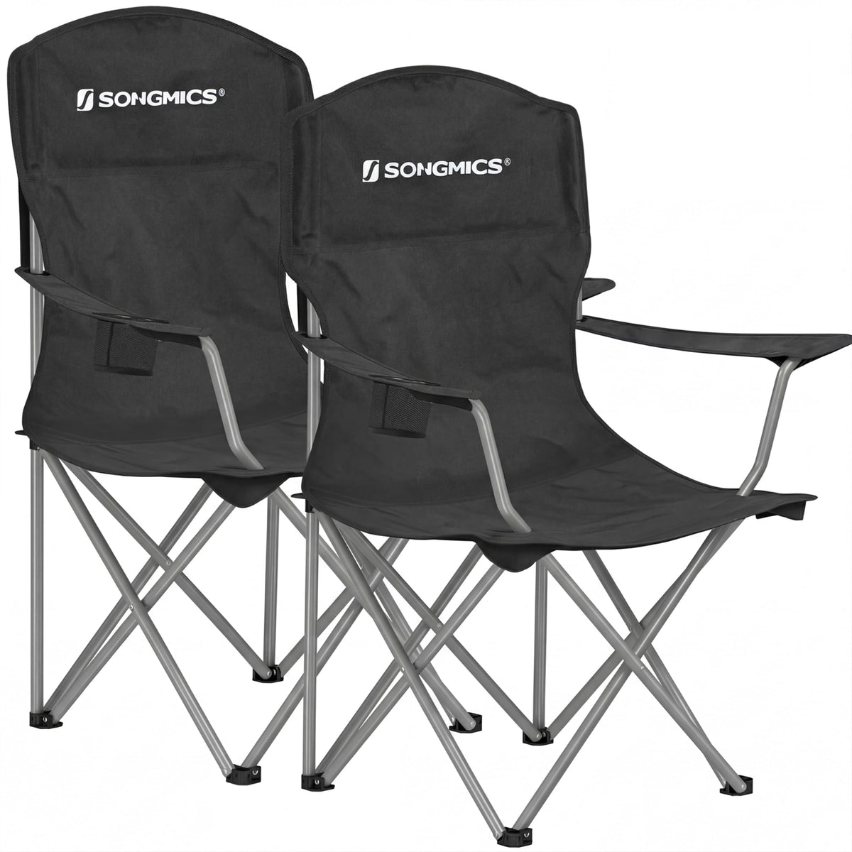 SONGMICS Folding Camping Chairs, 2 Pack, 330 lb Capacity