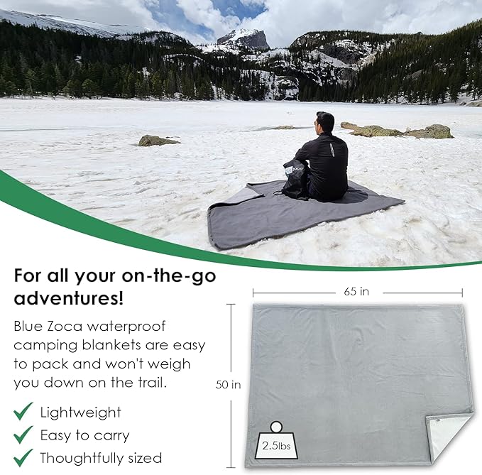 Beach Blanket Waterproof Sandproof Waterproof Blanket for Camping, Hiking, Outdoor Sporting Events