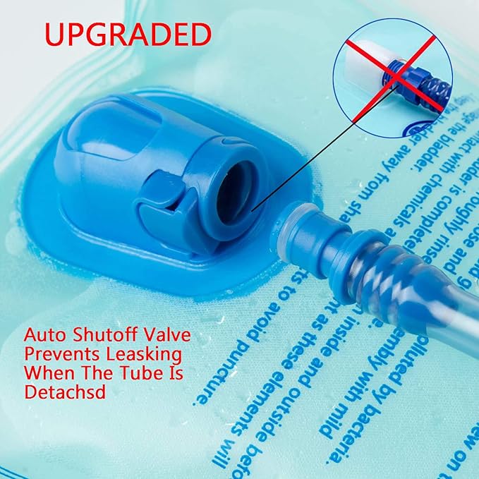 Hydration Bladder 1.5L-2L-3L,Leak Proof Water Reservoir, BPA Free Military Water Storage Bladder