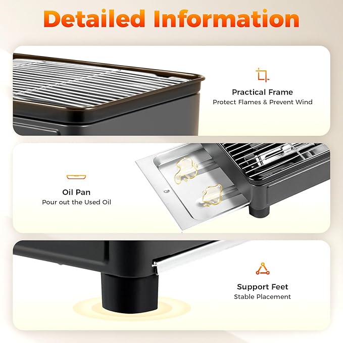 Portable Gas Grill Butane Stove,Portable Camping Grill Gas Stove,Butane Gas Stove,Free Standing BBQ
