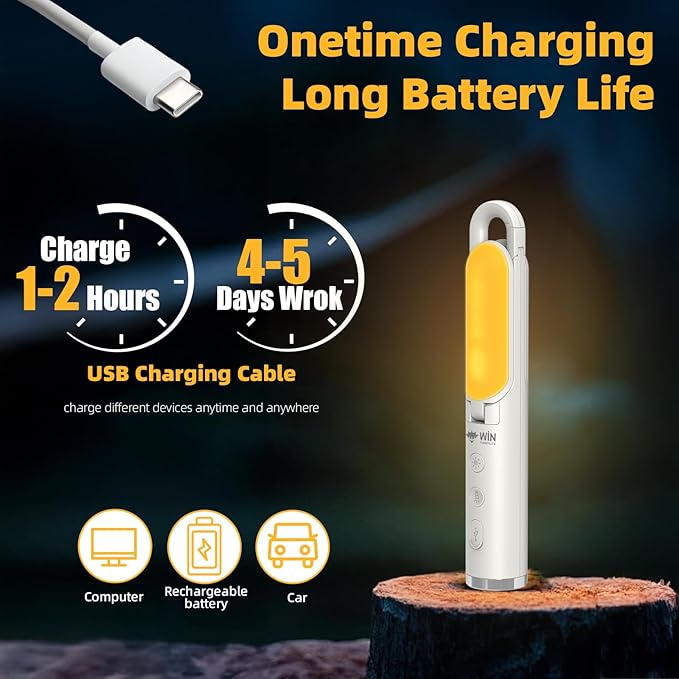 LED Camping Lantern, Rechargeable Emergency Light for Power Outages, Portable Outdoor Flashlight, 9