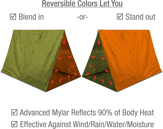 Swiss Safe 4 Pack Mylar Emergency Blankets for Survival - Compact & Insulated for Cold Weather