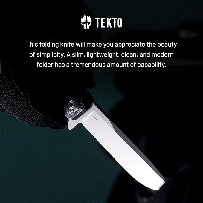 F2 Bravo Folding Knife Pocket - D2 Steel Blade, Ceramic Ball Bearings - EDC - Snap, Swift Flip