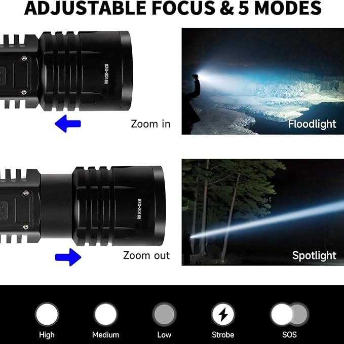 Rechargeable LED Flashlights 10000.00 High Lumens,?Ÿ�?ŸŽ?Ÿ�?Ÿ“ ?��?�ž?�° High Powered Waterproof
