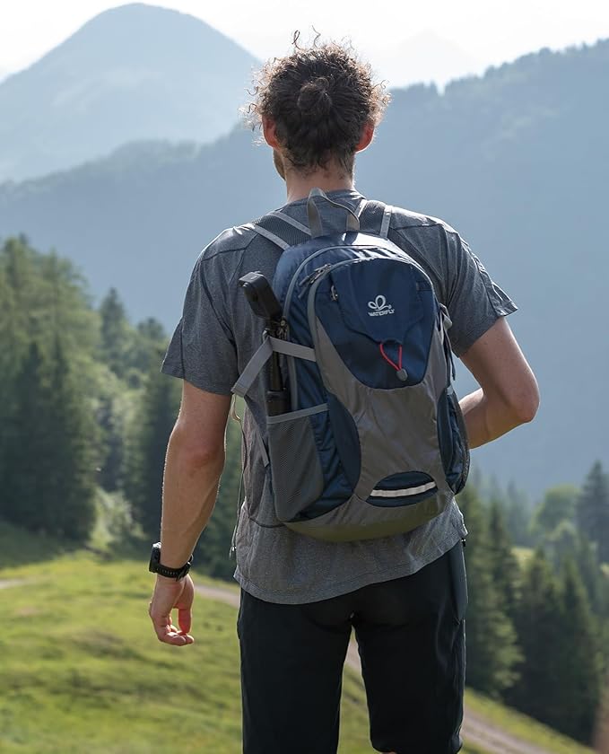 WATERFLY Lightweight Packable Hiking Backpack: 30L Foldable Travel Daypack Ultralight Camping Day