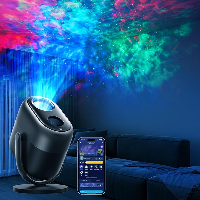 Govee Star Projector Lights, 7-Zone Colorful Nebula Effect, Work with Matter, 540ft² Coverage, LED