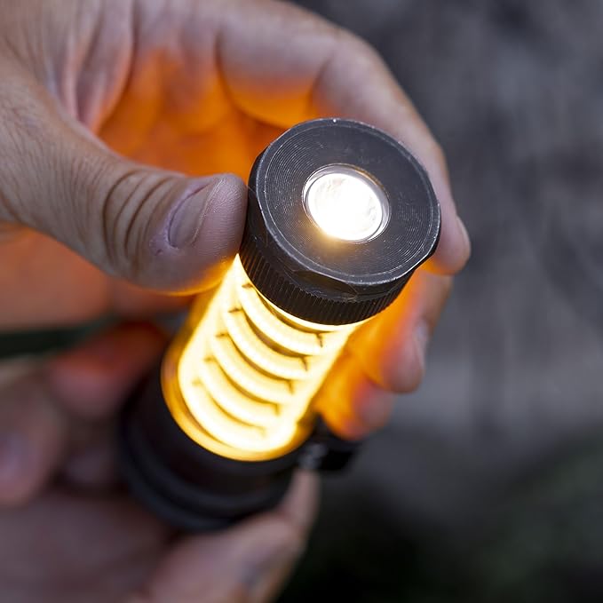 Barebones Edison Light Stick ??Tumbled Steel, USB Rechargeable LED Lantern and Flashlight with 7