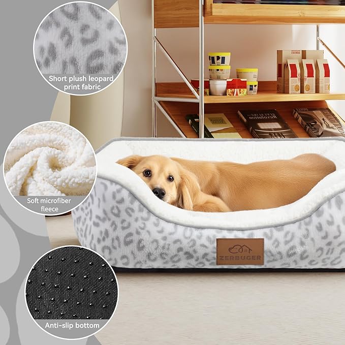 Rectangle Cat Dog Bed for Large Medium Small Pets Indoor Outdoor Machine Washable Sleeping Sofa