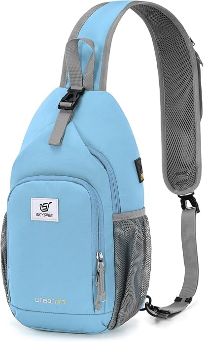 SKYSPER Sling Bag RFID Crossbody Sling Backpack Cross Body Shoulder Bag Travel Hiking Daypack for