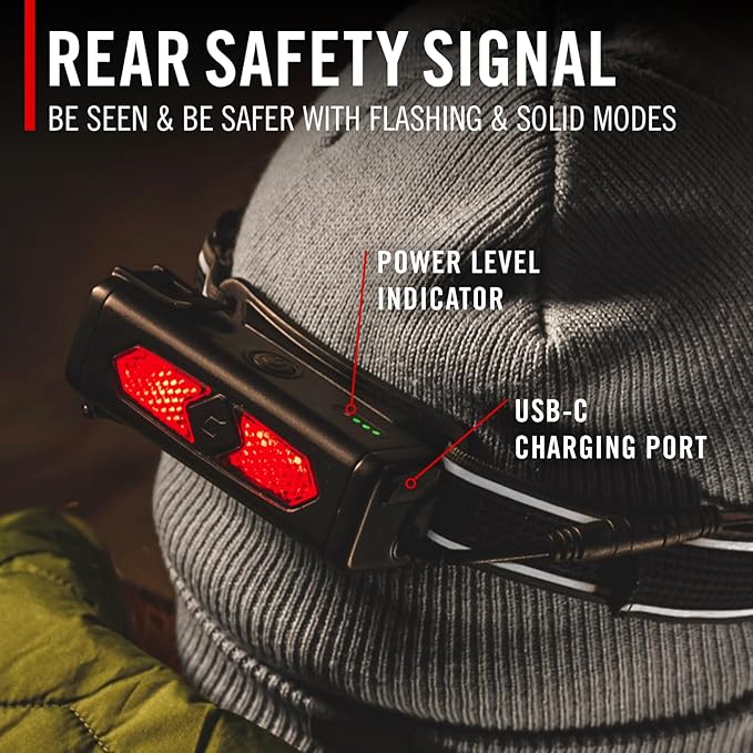 Coast RL35R Voice-Controlled 1100 Lumen Rechargeable LED Headlamp with ARC280??Lighting, 4 Color