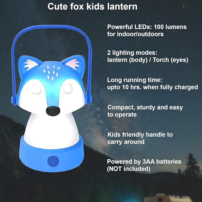 Kids Camping Essentials ??LED Kids Lantern and Rechargeable Kids Headlamp Set | Multiple Purposes