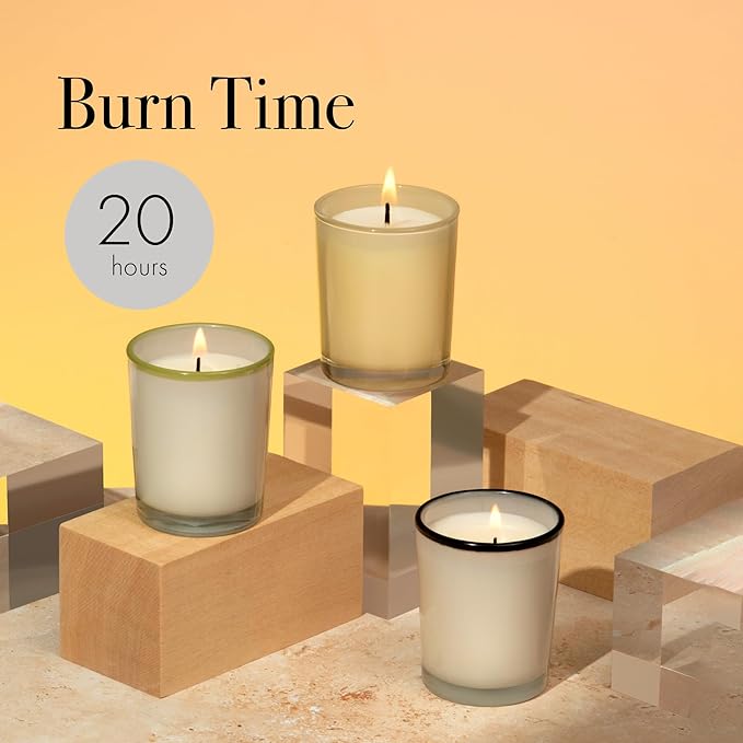 LAFCO New York Votive Candle, Champagne - 1.9 oz - 20-Hour Burn Time - Reusable Glass Vessel - Made
