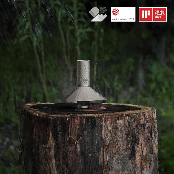 HOTO Outdoor Camping Flashlight Rechargeable, 3-in1 Camping Lantern 3100mAh, IP66 Water Resistant