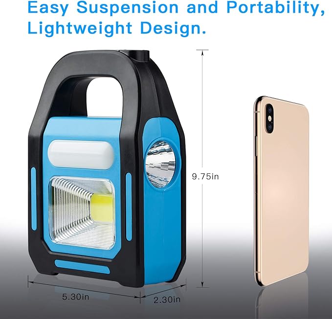 4 Pack 3 in 1 Solar USB Rechargeable Brightest COB LED Camping Lantern, Charging for Device