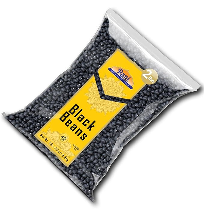 Rani Black Beans (Turtle Beans) 32oz (2lbs) 908g ~ All Natural | Vegan | Gluten Friendly | NON-GMO