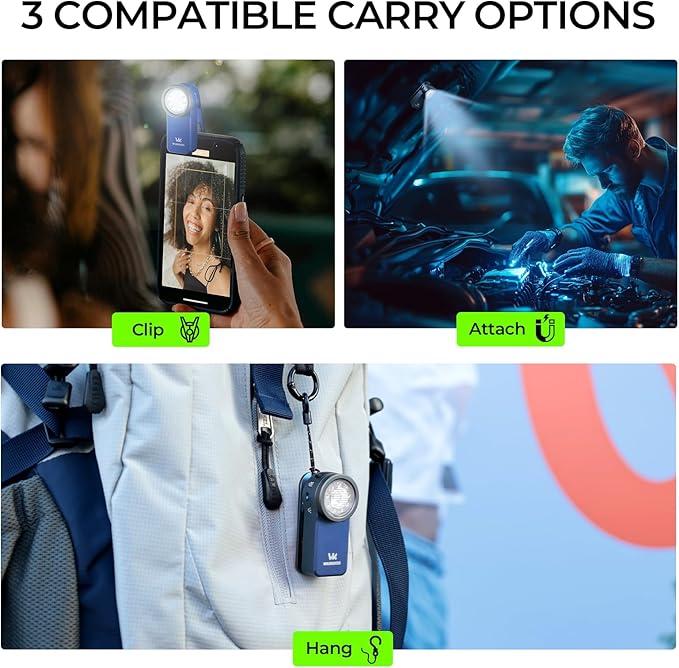 Wurkkos HD03 Rechargeable Flashlights EDC Clip-on Light, Bright 680 Lumens Pocket Flashlight