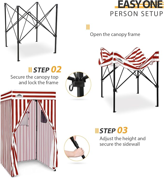 EAGLE PEAK Flex Compact 4x4 Pop-up Canopy Changing Room, Portable Privacy Dressing Room for Indoor