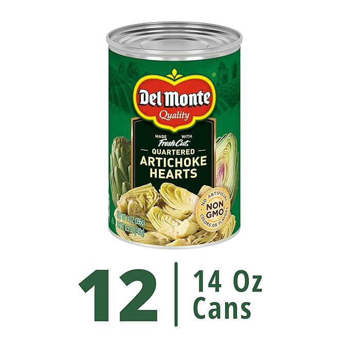 Del Monte® Quartered Artichoke Hearts 14 oz. Can, 12 Pack