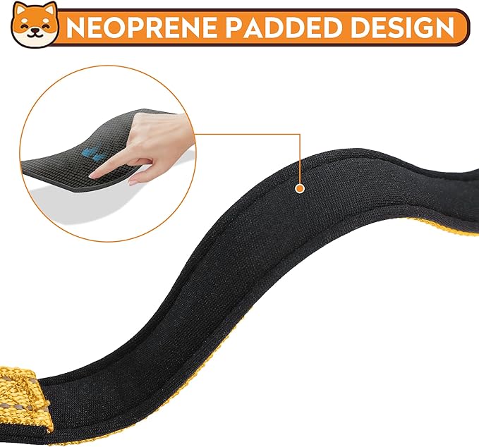 Reflective Dog Collar, Adjustable Soft Neoprene Padded Nylon Pet Collars with Buckle for Medium