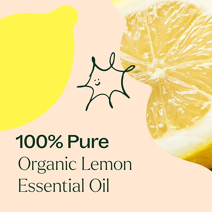 Plant Therapy Organic Lemon Essential Oil 100% Pure, USDA Certified Organic, Undiluted, Natural