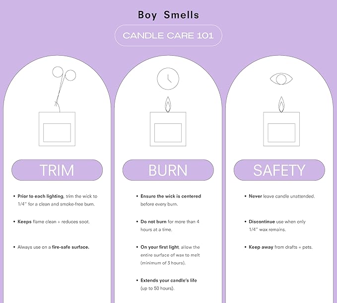 Boy Smells Citrush Candle – Bright Citrus Aroma – Warm Musk Finish – Pomelo Oil – Clean Burning