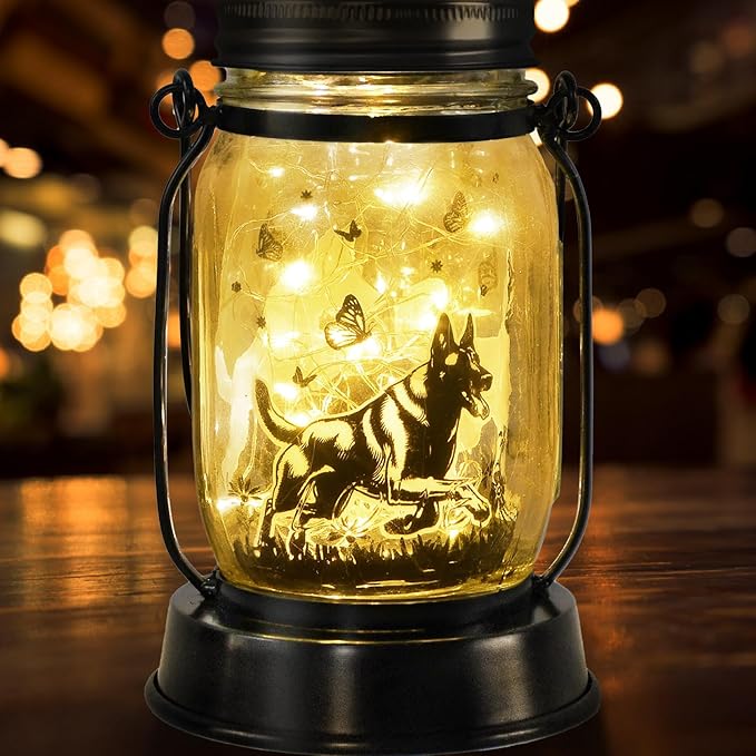 Belgian Malinois Dog Gifts for Women/Men Belgian Malinois Solar Lanterns Birthday Dog Lovers